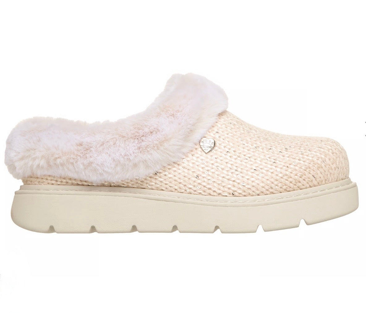 Skechers Bobs Keepsakes Lite Metallic Sweater Knit Slippers