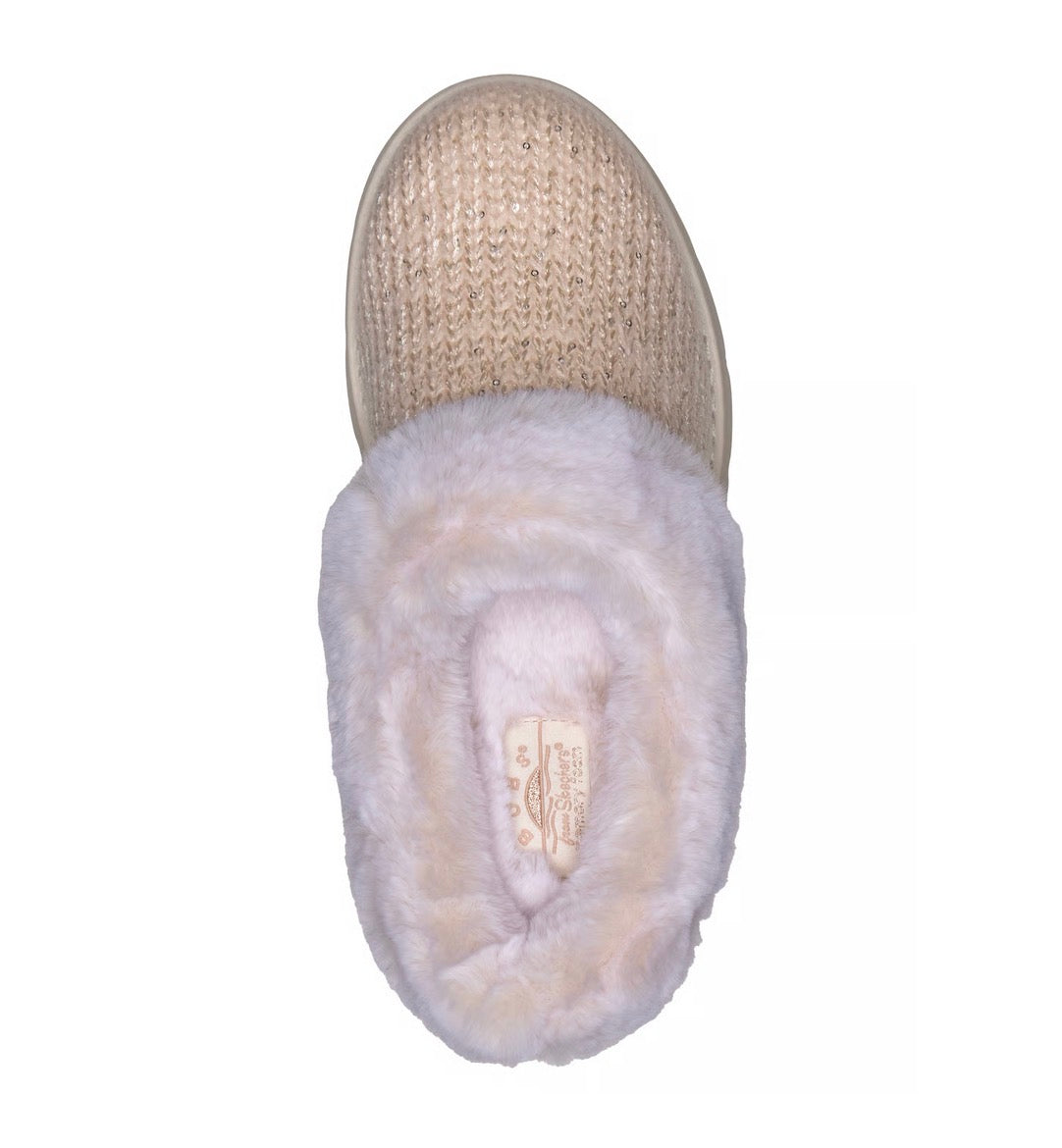 Skechers Bobs Keepsakes Lite Metallic Sweater Knit Slippers