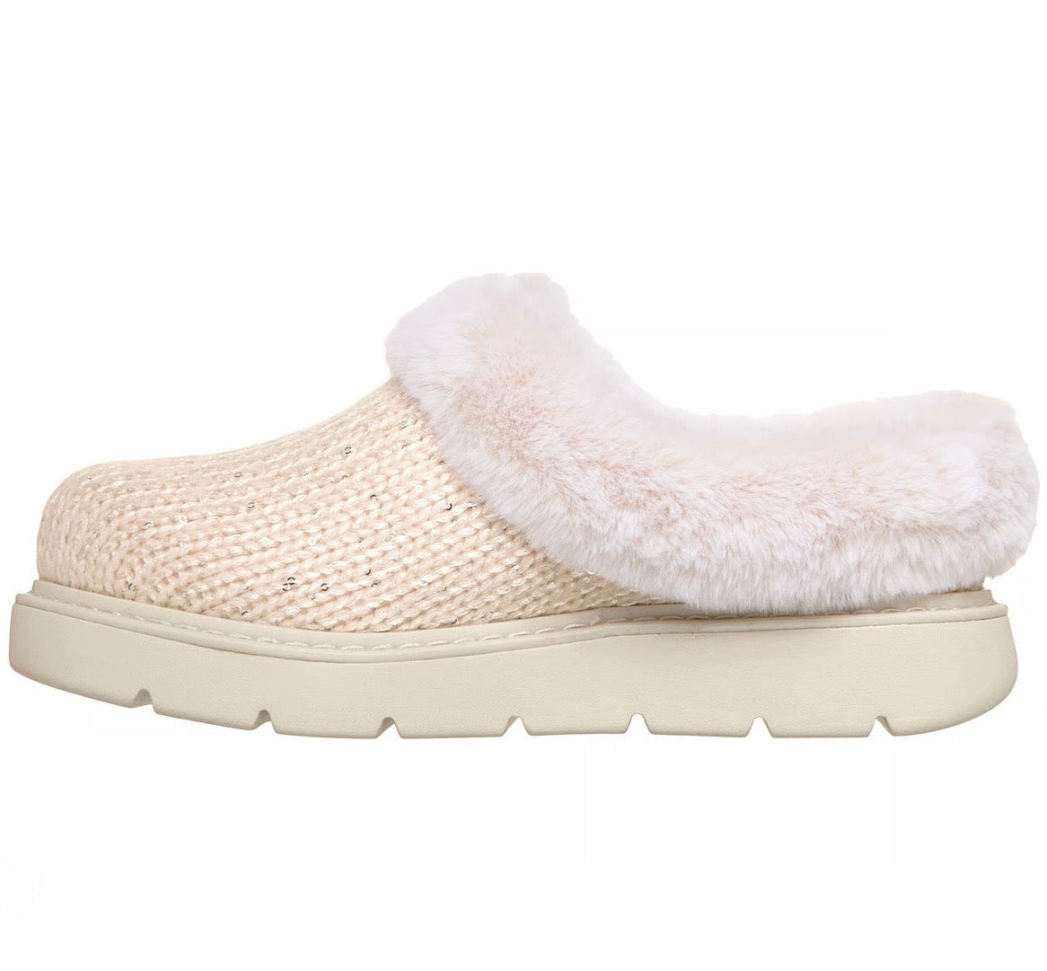 Skechers Bobs Keepsakes Lite Metallic Sweater Knit Slippers
