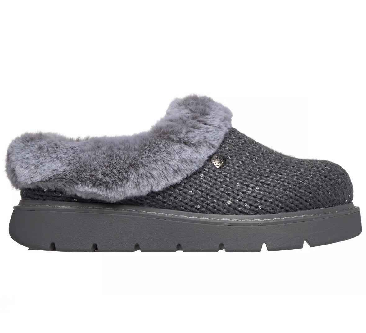 Skechers Bobs Keepsakes Lite Metallic Sweater Knit Slippers