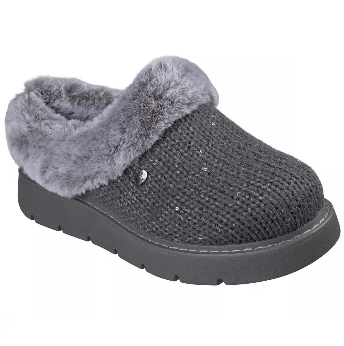 Skechers Bobs Keepsakes Lite Metallic Sweater Knit Slippers