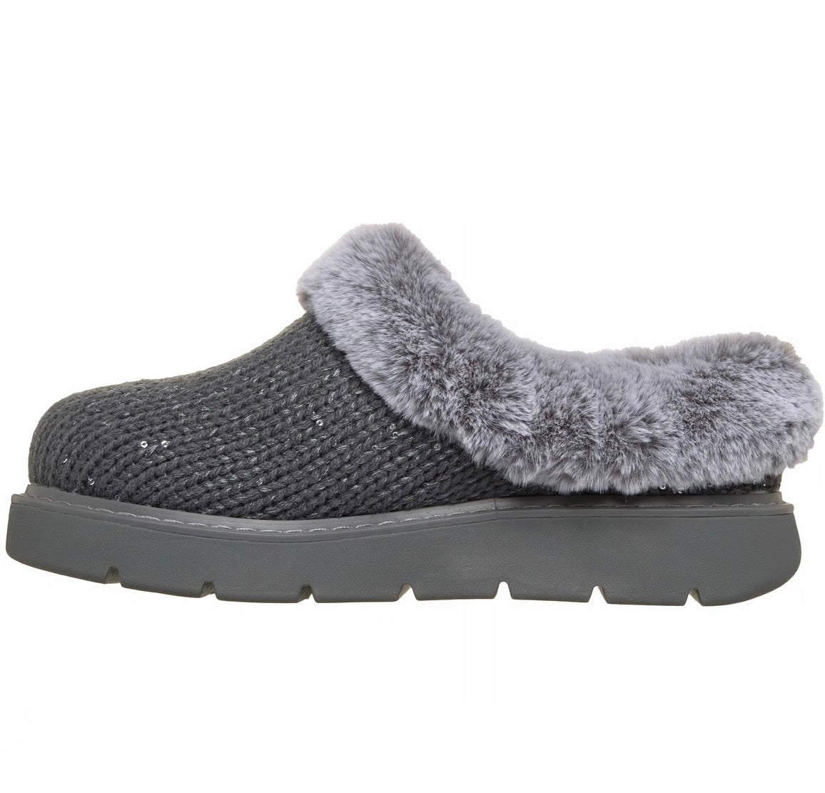 Skechers Bobs Keepsakes Lite Metallic Sweater Knit Slippers