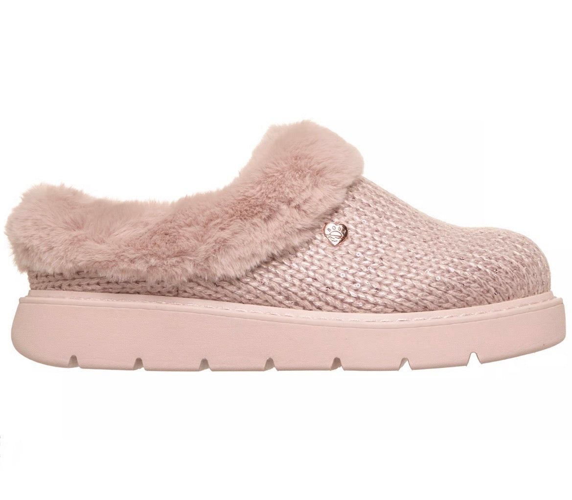 Skechers Bobs Keepsakes Lite Metallic Sweater Knit Slippers