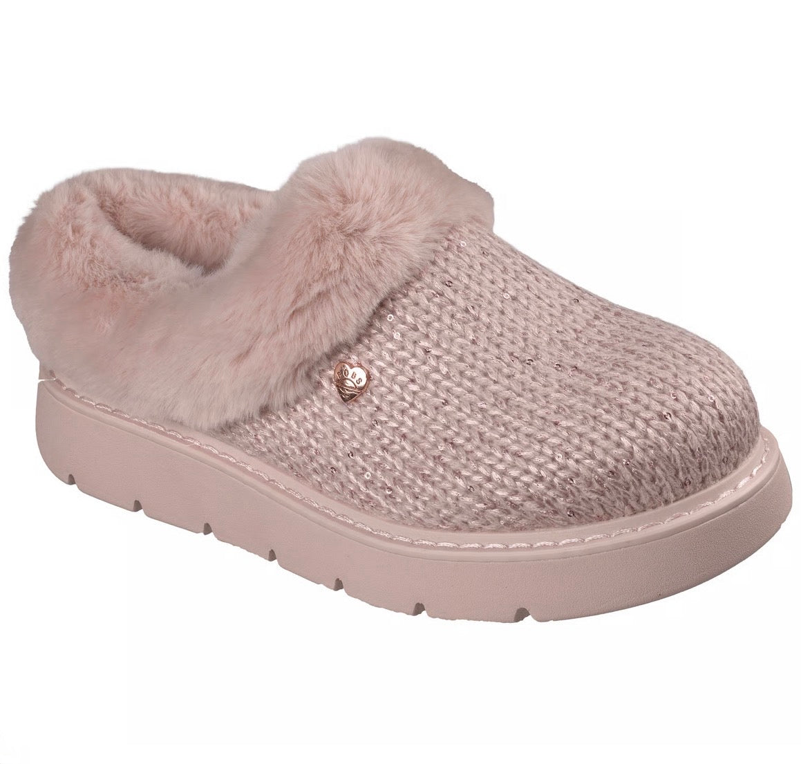 Skechers Bobs Keepsakes Lite Metallic Sweater Knit Slippers