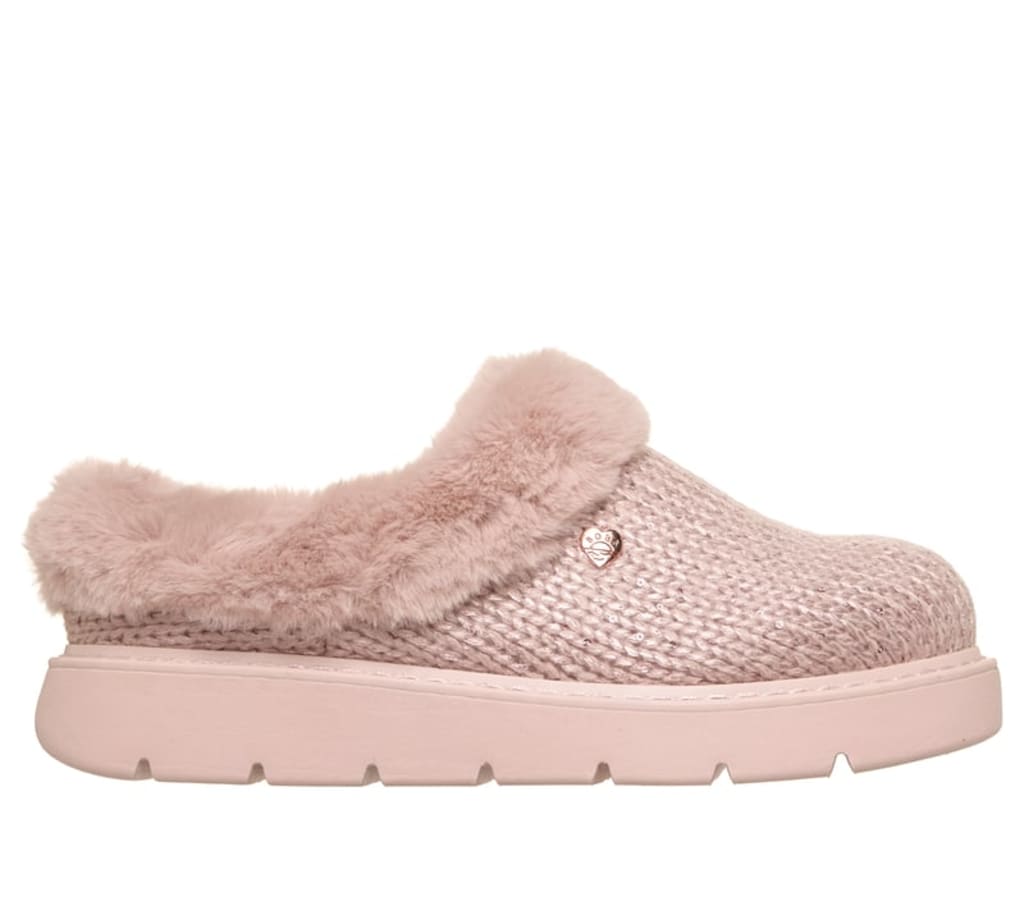 Skechers Bobs Keepsakes Lite Metallic Sweater Knit Slippers